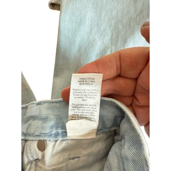 PacSun Women's High Waisted Pintuck Bootcut Leg Denim Jeans Size 24 Light Blue - Picture 10 of 10